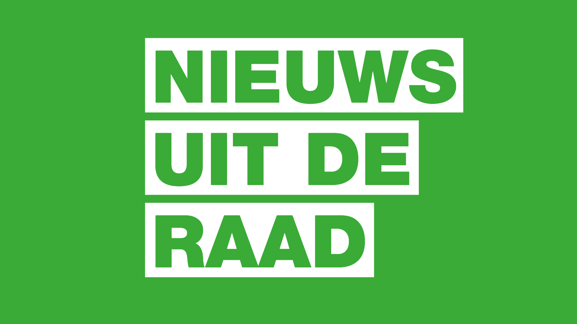 Nieuws uit de raad